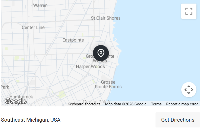 Map of Southeast Michigan Service Area